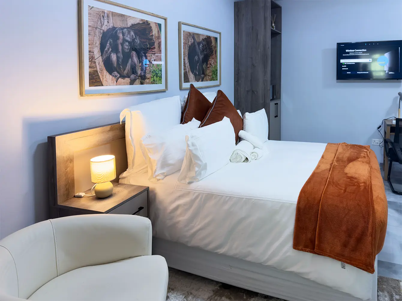 Experience refined comfort at Mevis Boutique Hotel in Bulawayo. With beautifully designed rooms, warm hospitality, and a peaceful atmosphere, we offer the perfect retreat for travelers seeking both relaxation and convenience.